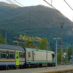 Il treno alla stazione di Salbertrand